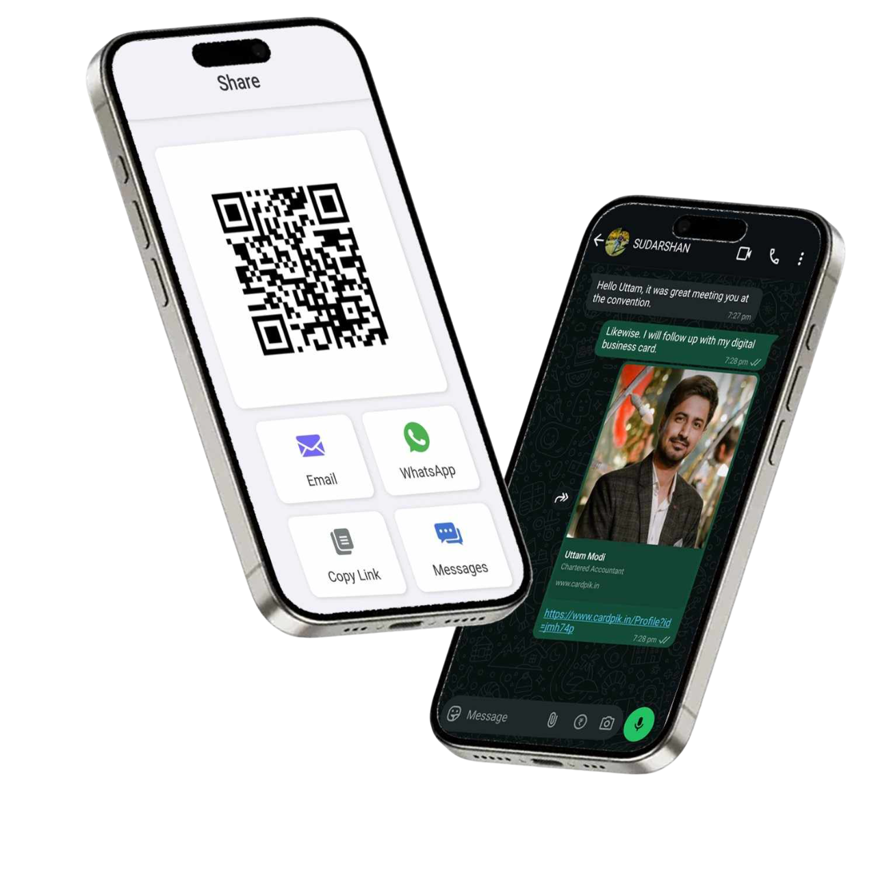 CardPik template to easily create an impressive digital business card.